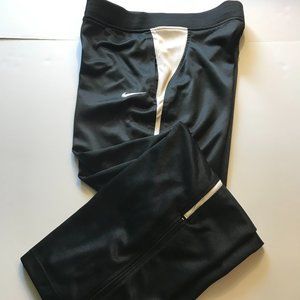 Nike White/Black Activewear Athletic Sport Workout/Jogging Pants
